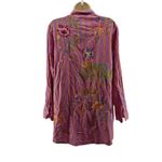 Johnny Was  Indalo Button Down Shirt Tunic Womens Medium Photo 3