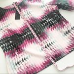 6th & Lane Geometric Print Pink Scuba Top Size 18 Photo 7