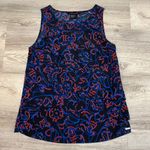 Armani Exchange Black, Blue & Red Layered Sleeveless Round Neck Tank Top Size XS Photo 5
