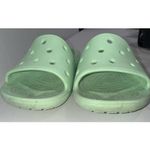 Crocs Iconic Comfort Slides Sandals Green Waterproof Size W8 M6 Unisex Shoes Photo 4