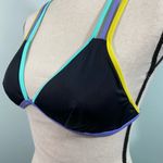 Victoria's Secret  Black Triple Straps Trim Bikini Top Size M Photo 5