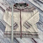 Eddie Bauer Gray and Red Zip-Up Sweater Photo 8