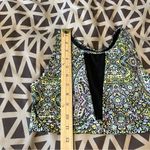 VSX Victoria's Secret Sport Paisley‎ Floral Print Mesh Cutout Crop Top Size M Blue Size M Photo 11