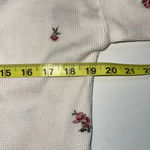 Altar'd State Altar’d State Embroidered Tee White Dainty Rose Waffle Knit Girly Photo 6