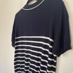 Top Shop Short Sleeve Navy Blue Sweater ~ Preppy Academia ~ Women’s Size 12 Photo 3