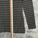 Athleta  Striped Turtleneck Long Sleeve Top Gray Black Size S Photo 7