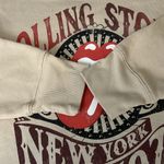 The Rolling Stones Graphic Sweatshirt Beige Size Medium Photo 3