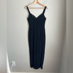 Vintage 80s Flirtations Beaded Sequin Evening Gown Dress Black Photo 2