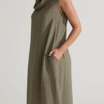 NEW Cut Loose Size Medium Rayon Parachute Cowl Neck Maxi Dress Photo 2