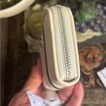 Coach Authentic  1941 calf leather /signature jacquard 3 compartnents zip Wallet Photo 9