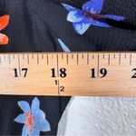 Eliza J  Blue Floral Bell Sleeve Mini Dress Womens 10 Fall Casual Long Sleeve Photo 6