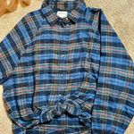 American Eagle AE Oversized Flannel Plaid Shirt  Photo 4