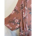 Billabong  Kimono Dreamy Desert Floral Cardigan Wrap In Ash Rose‎ Size S/M Photo 4