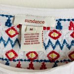 Sundance Embroidered Swing Dress Size M Cream Boho Folk Style Long Sleeve White Size M Photo 12