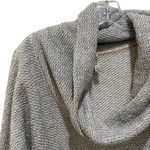 Sweet Gray Textured Cowl Neck Pullover Size XS White Photo 3
