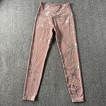 Beyond Yoga  Lost Your Marbles Legging in Mauve Pink & Silver Marble Medium EUC Photo 1