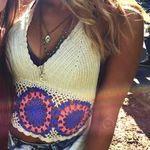 Urban Outfitters Crochet Hippie Crop Top Photo 0