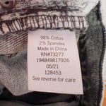 SO Gray Wash Denim Button Fly Super High Rise Split Hem Straight Leg Jeans Photo 5