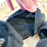 Free People  Brooke Platform Sandal Heels Black Suede Size 37 Photo 10