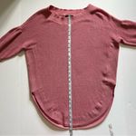 EXPRESS puffy short sleeve round hem sweater size xs dusty rose/ pink color. Photo 9