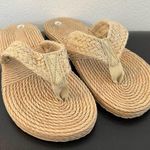 New. Braided Linen Flip Flops Summer Beach Sandals Size 8.5 Photo 0