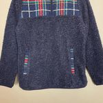Vera Bradley Pullover Teddy Fleece Jacket Plaid Quilted Women Quarter Zip Small Photo 3