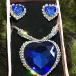 HEART of the Ocean Necklace and Earring Gift Set Blue Photo 0