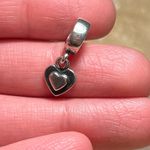 Pandora Authentic  Silver Heart Love Dangle Charm Bead Photo 10