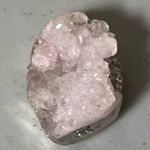 Pink Rose Quartz Crystal Geode Gemstone Necklace Charm Pendant Jewelry 🧚🏼‍♀️✨ Photo 0