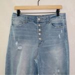 Vanilla Star Jeans Vanilla Star Light Wash High Waisted Button Front Real Cheeky Straight Leg Jeans Photo 2