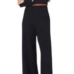 Kith Womens Black Knit Pants Diana Style Elastic Waist Woven Size L Lounge Luxe Photo 0