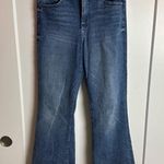EXPRESS Blue Flare Wide Leg Jeans Photo 0