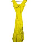 MARISSA WEBB x RTR Yellow Hourglass Waist Cutout Midi Summer Dress Size 4 Photo 3