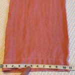 Johnny Was Size MEDIUM Coral Pink Linen Wide Leg Button-Front Pants Photo 13
