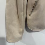 Philosophy  Women's Faux Leather Jacket Beige Size Small Photo 4