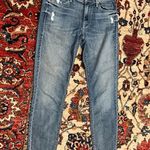 Womens Mother The Muse Ankle in Hooked Destroyed Denim Jeans Size 26 Blue Photo 0