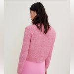 Maje ‎ Knit Cardigan with Shiny Finish- Pink Photo 1