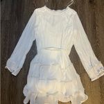 The Clothing Company White Ruffle Dress Photo 0