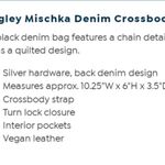 Badgley Mischka NWT Denim Diamond Quilted Photo 13