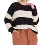 Knox Rose Pull-over Slouchy Textured Striped Comfy Stylish Sweater EUC Large Photo 0