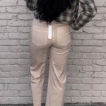 ZARA NWT self contrast beige straight legs pants sz xs / Waist 25 inseam 27 Photo 5