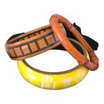 Bohemian Three Yellow White, Brown Black, Brown Bangle Bracelets Photo 3