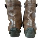 via spiga brown leather side zip ankle boots women's size 6 1/2 M Photo 5