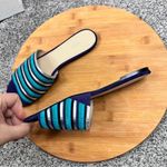 Botkier Sz 6  Marley Ultramarina leather slides New $148 MSRP Photo 5