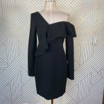 Black Halo Tava Mini Dress in Black Photo 2