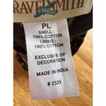 TravelSmith Swing Maxi Skirt Crinkle Cotton Tiered Peasant Colorful Boho Sz PL Black Photo 8