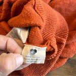 Madewell Clairview Hoodie Sweater Crop Sporty Short Textured Vintage Orange XXS Photo 13