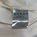 Sister Jane Prairie Rose Embroidered Tiered Puff Sleeve Mini Dress Cream‎ Medium Red Photo 8