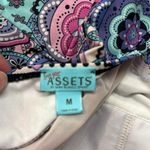 Assets by Spanx Paisley Floral Purple Blue Swimsuit Size Medium EUC #7969 Photo 8