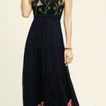 Anthropologie Floreat Tulipan Embroidered Floral Maxi Dress Photo 0